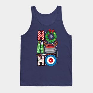 Curling player Xmas curling Broom curler Christmas Curling Tank Top